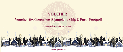 Voucher 10x Green Fee 18 jamek na Chip & Putt - Footgolf
