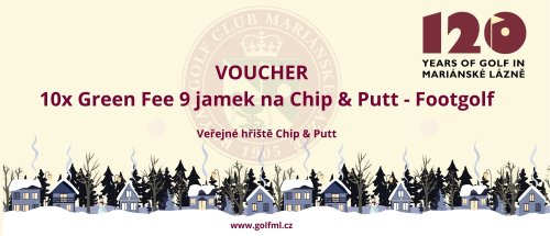 Voucher 10x Green Fee 18 jamek na Chip & Putt - Footgolf