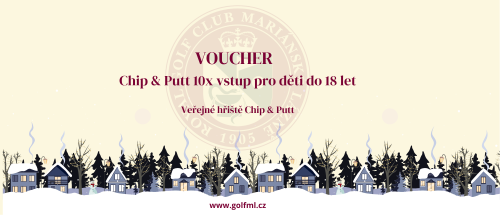 Voucher 10x Green Fee vstup na Chip & Putt pro mládež do 18 let
