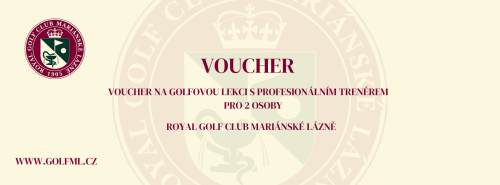 Voucher na golfovou lekci s profesionálním trenérem pro 2 osoby