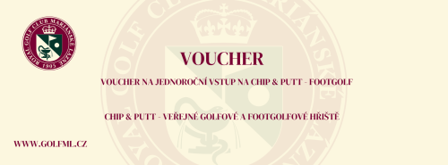 Voucher na jednoroční vstup na Chip & Putt - Footgolf