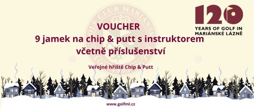 Voucher na veřejném hřišti Chip & Putt - 9 jamek s instruktorem včetně příslušenství